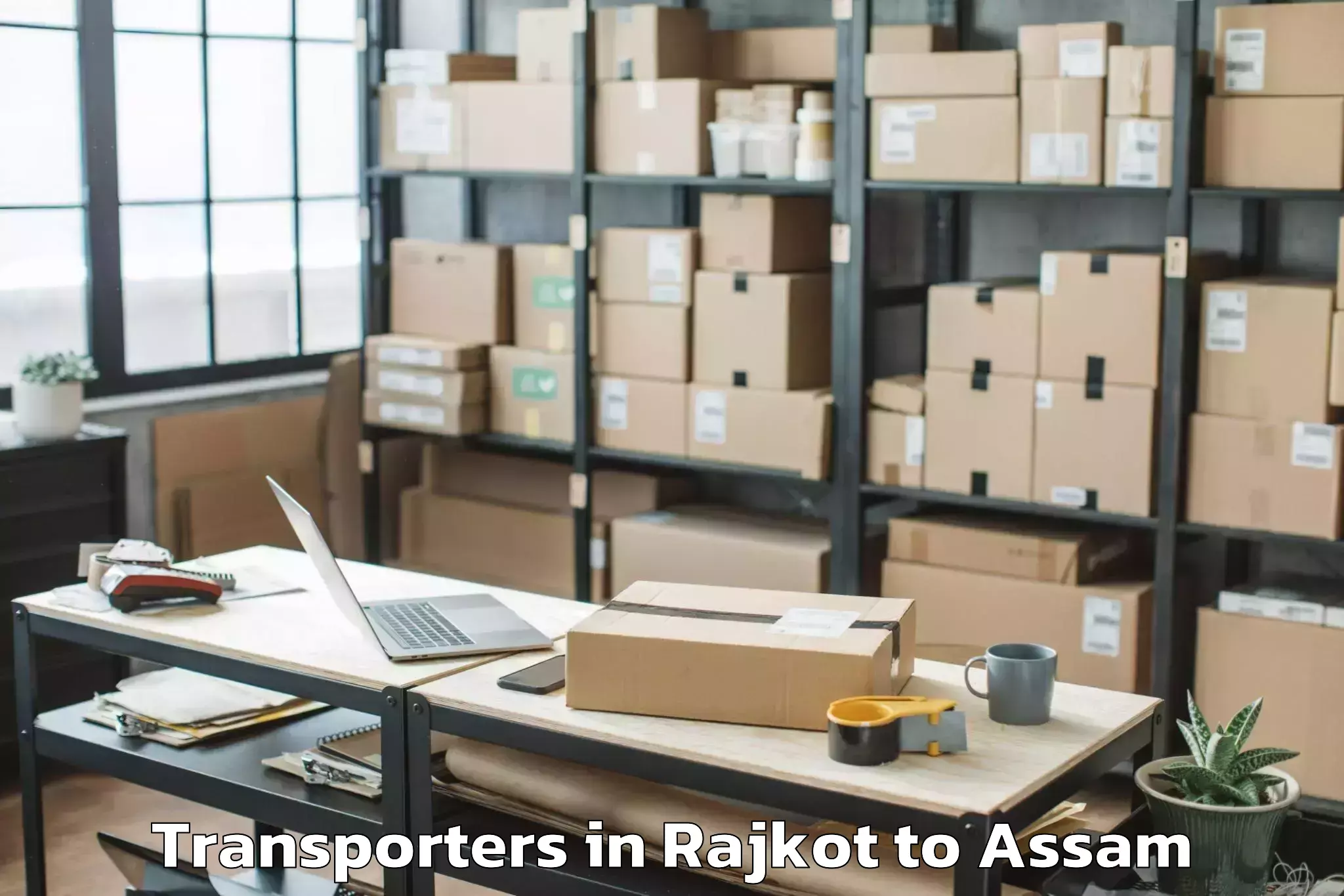 Book Rajkot to Manikpur Bongaigaon Transporters Online